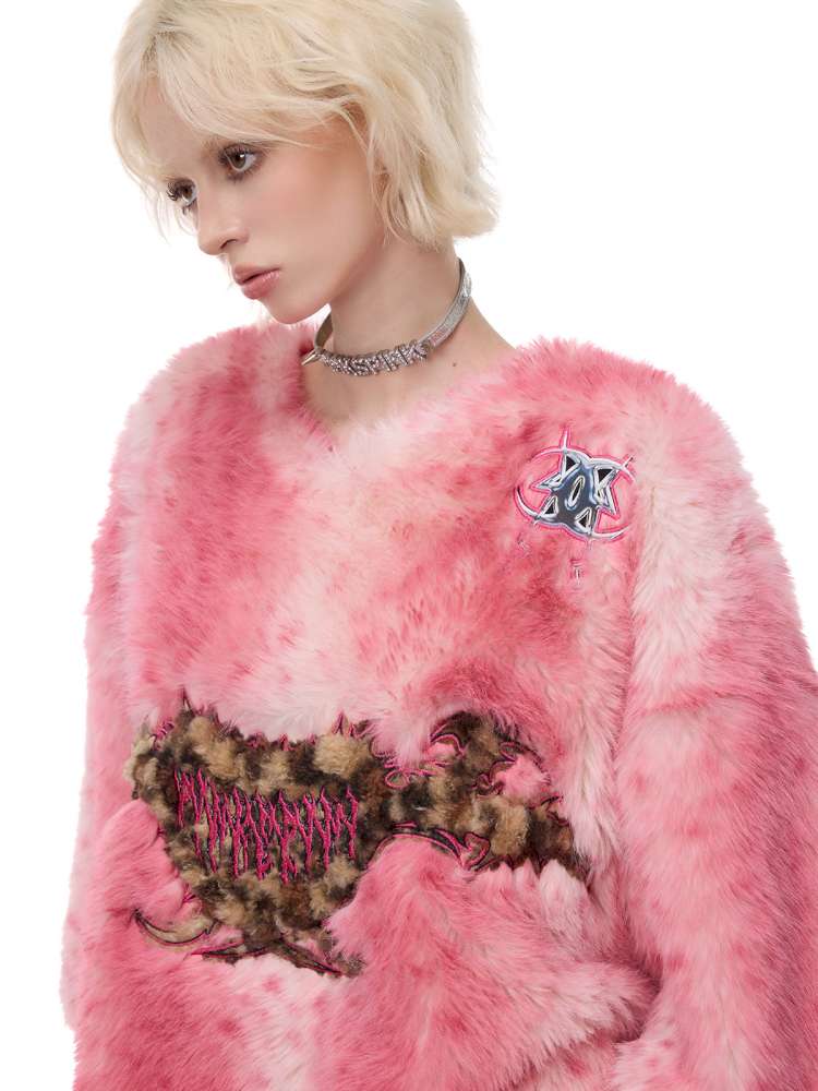 Thorn Leopard Embroidered Fur【s0000015128】