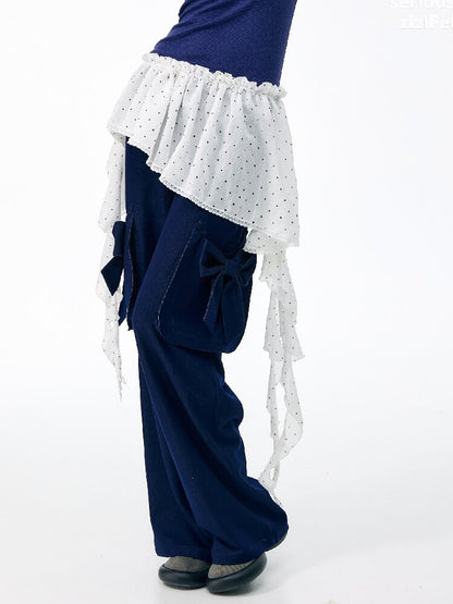 Polka Dot Design Layered One Piece【s0000017872】