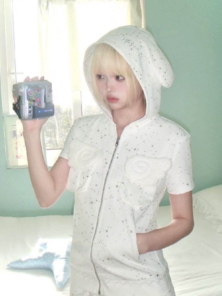 Hot Rhinestone White Vest Jacket【s0000012334】