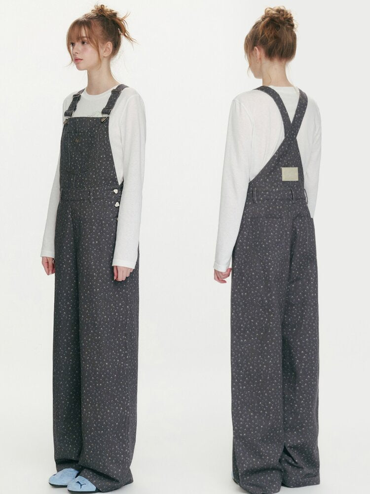 Strawberry Print Denim Bib Pants【s0000015686】