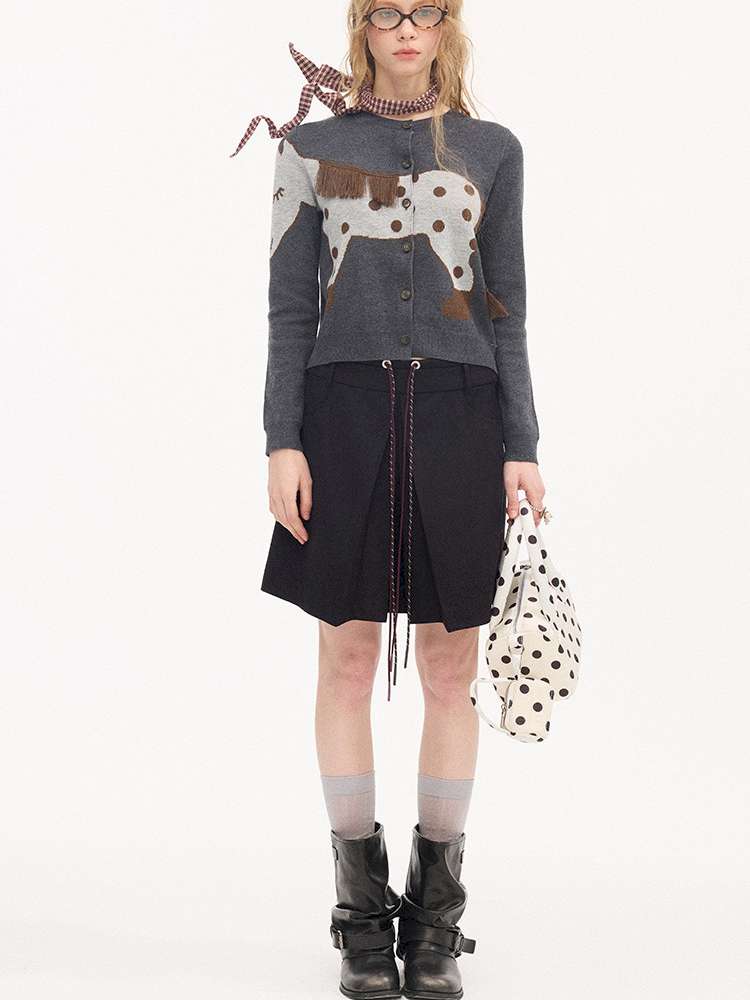 Polka Dot Pony Knit Cardigan【s0000015403】