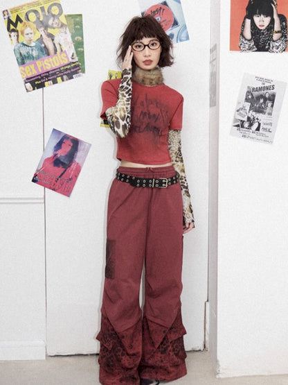 High Waisted Straight Leg Pants【s0000012270】