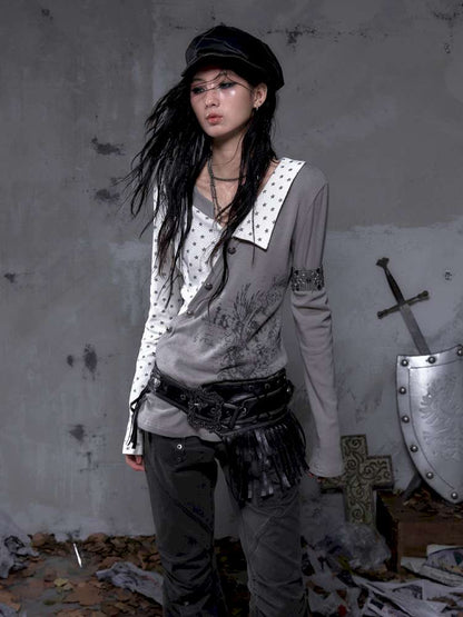 Five-Pointed Star Knit Base Top【s0000014655】