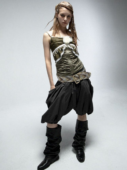 Elastic Slim Halter Blouse【s0000012210】