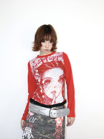 Retro Velvet Lace Elastic Top【s0000018667】