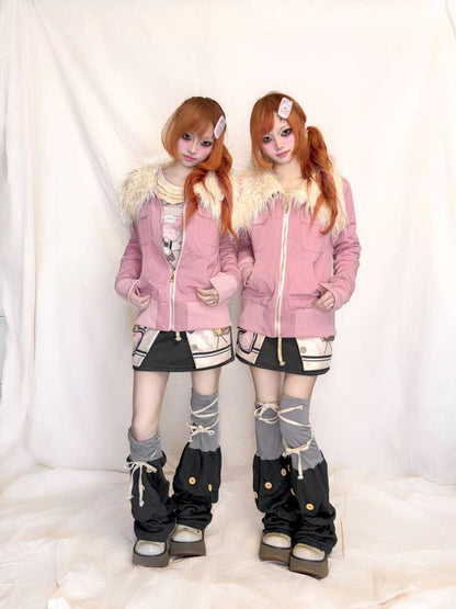 Slim Pocket Plush Collar Jacket【s0000015400】