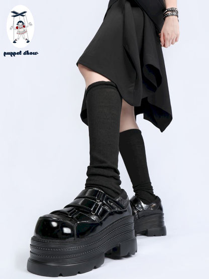 Gothic velcro thick bottom shoe【s0000013359】