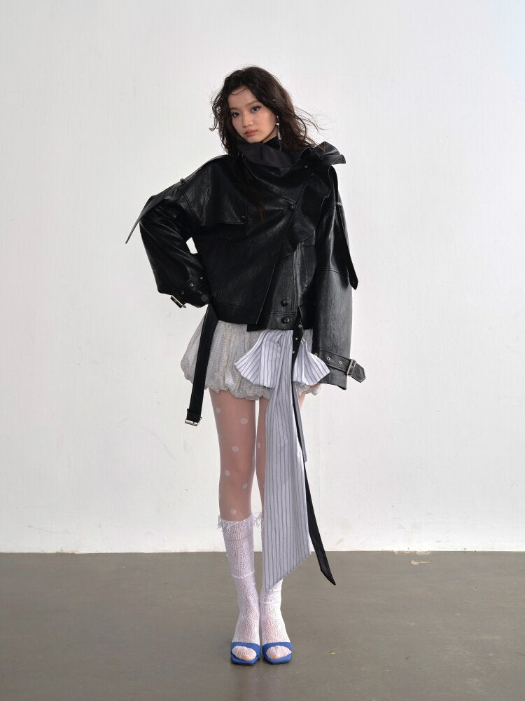 Embroidery Bow Lace Up Puffy Skirt【s0000015699】