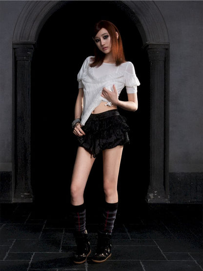 Bubble short sleeve t-shirt【s0000012309】