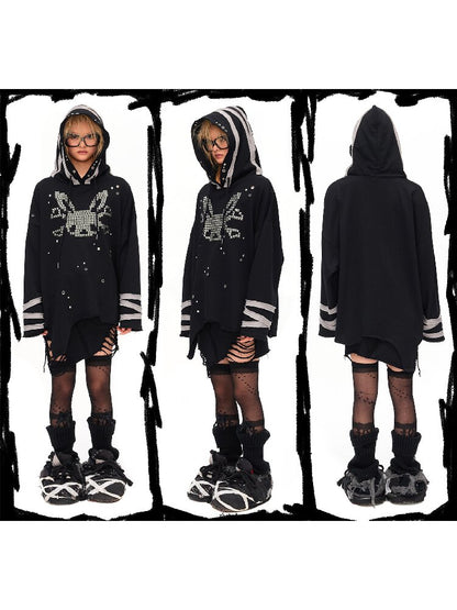 Riveted Rabbit Skull Sweatshirt【s0000016042】