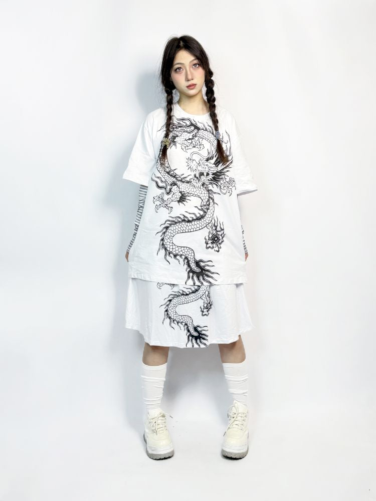 Short-sleeved tops subculture suit【s0000013727】