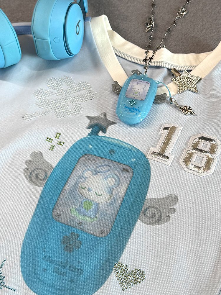 Clover Wings Angel Vintage Cell Phone Necklace【s0000012204】