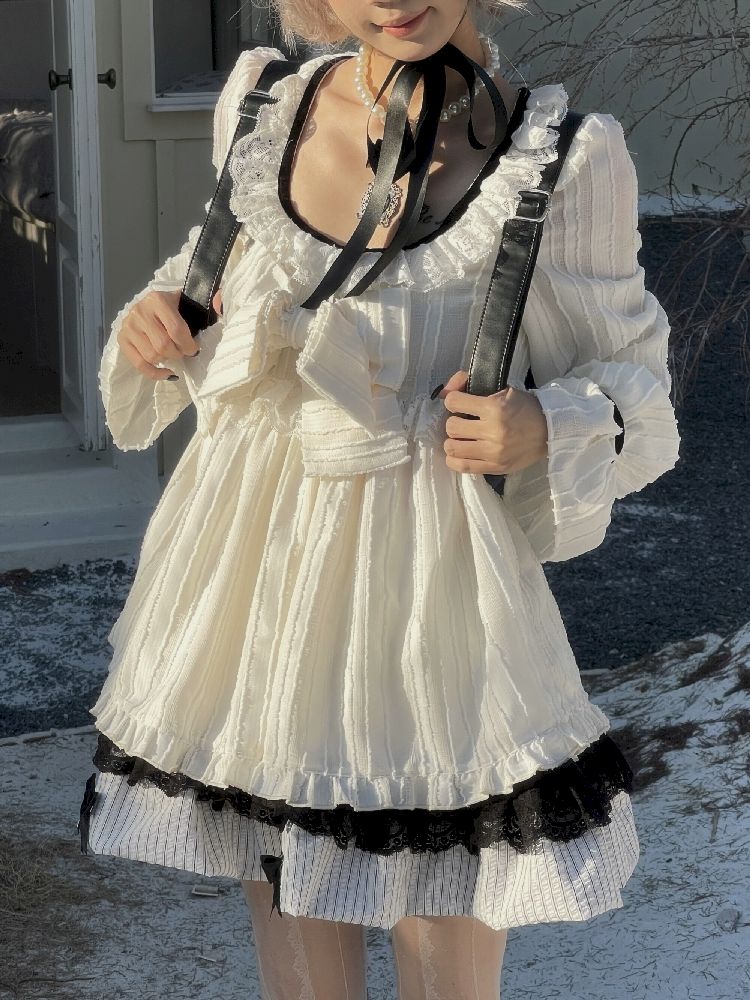 버블 슬리브 베이비 폴 드레스 [S0000011342]