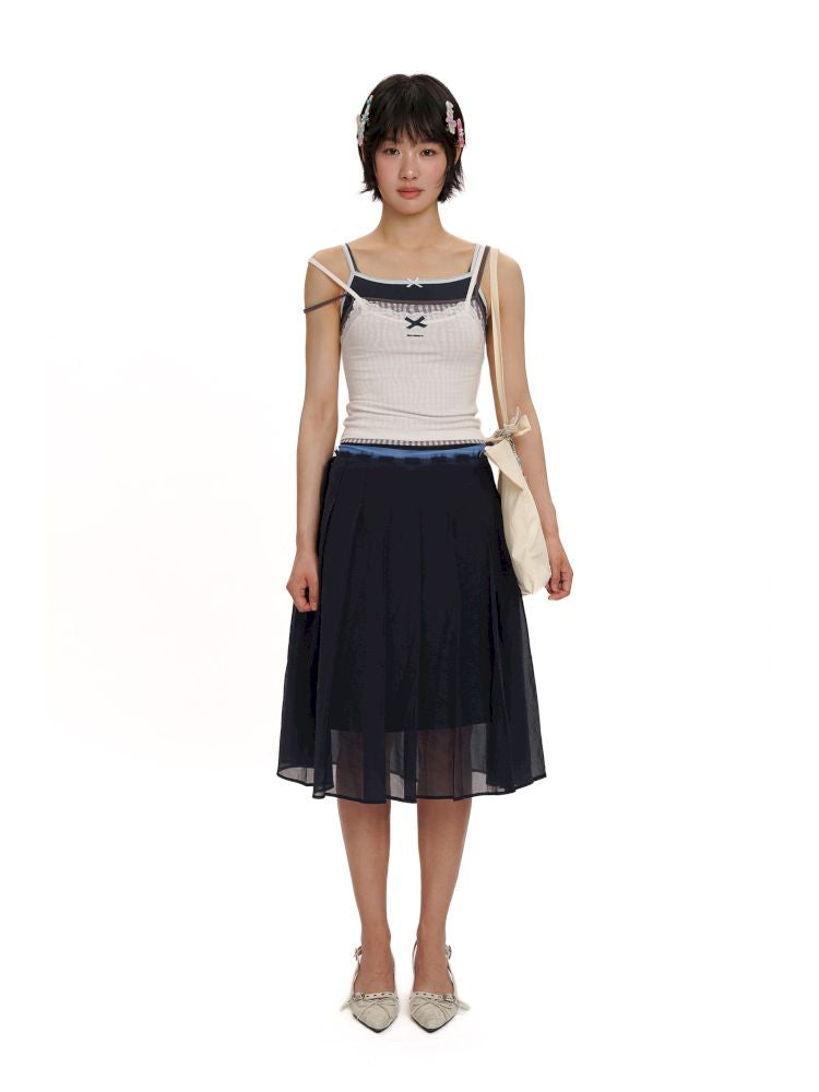 Elastic Waist Head Peplum Half Skirt【s0000012495】