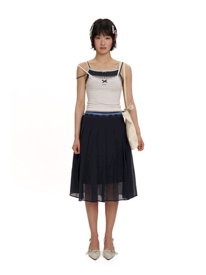 Elastic Waist Head Peplum Half Skirt【s0000012495】