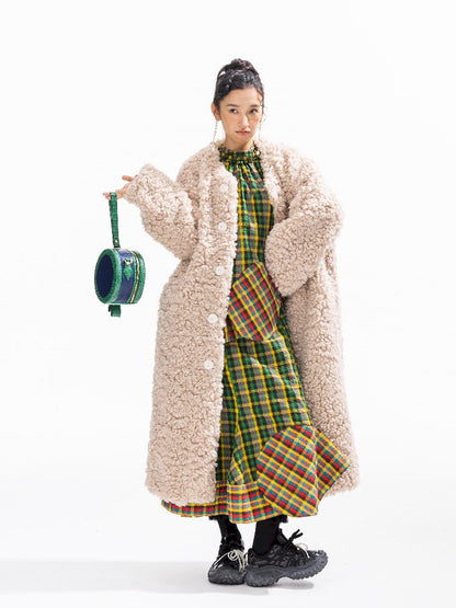 Hooded Cotton Clip Long Loose Jacket【s0000011311】