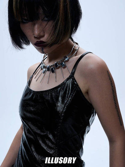 Heavy Craft Punk Style Choker Necklace【s0000018812】