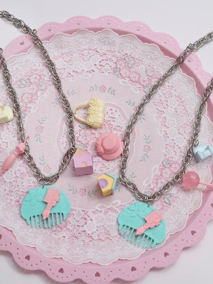 DIY Comb Adjustable Y2K Necklace【s0000017767】