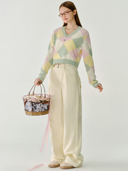 British Drop Shoulder Knit Sweater【s0000011967】