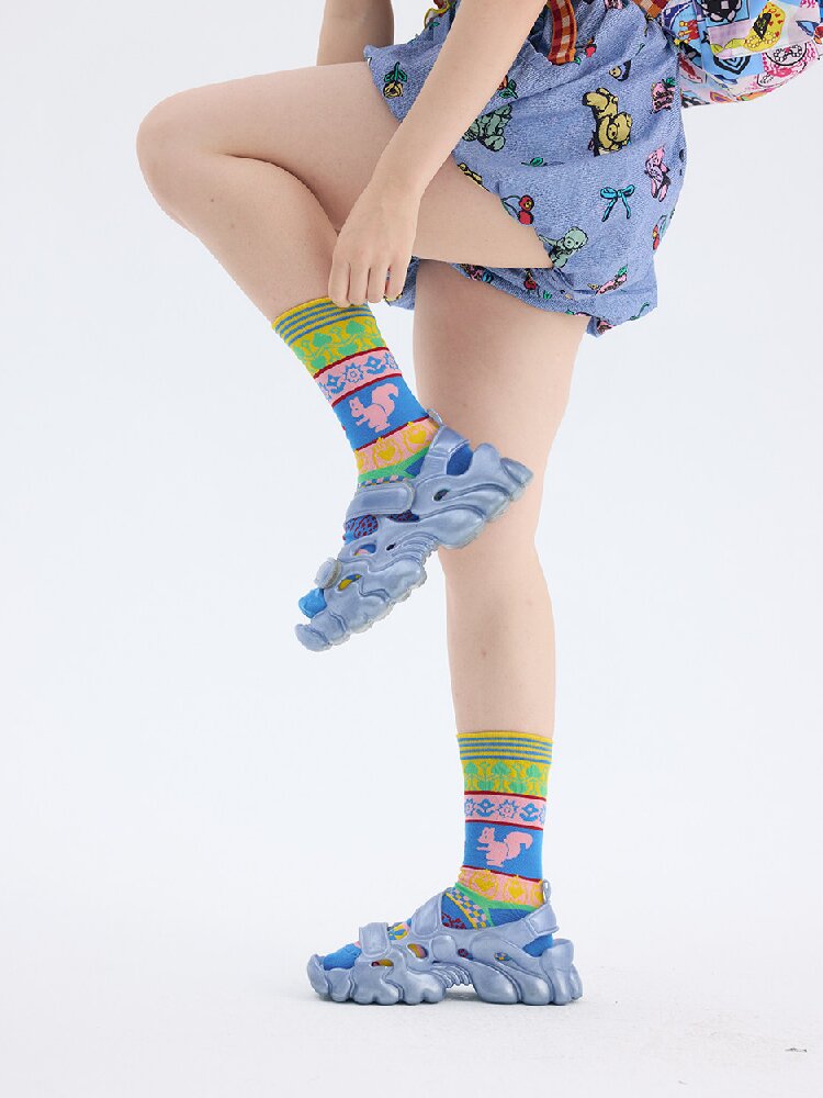 Geometric Knitwear Vintage Socks【s0000017701】