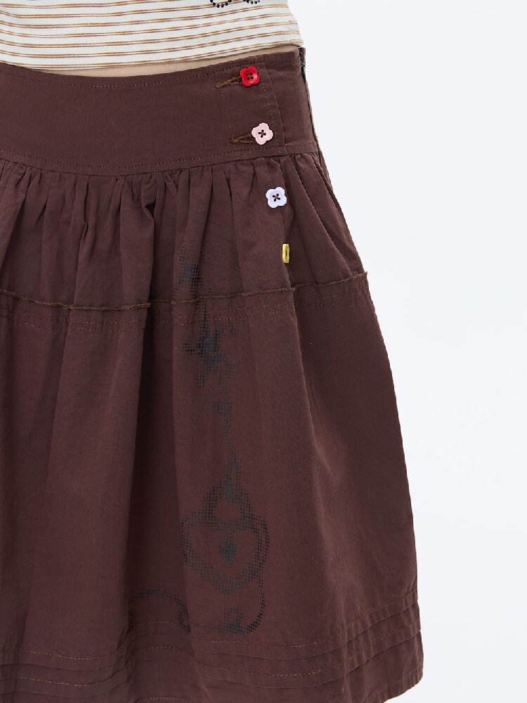 Retro Love Lock Vine Short Skirt【s0000016375】