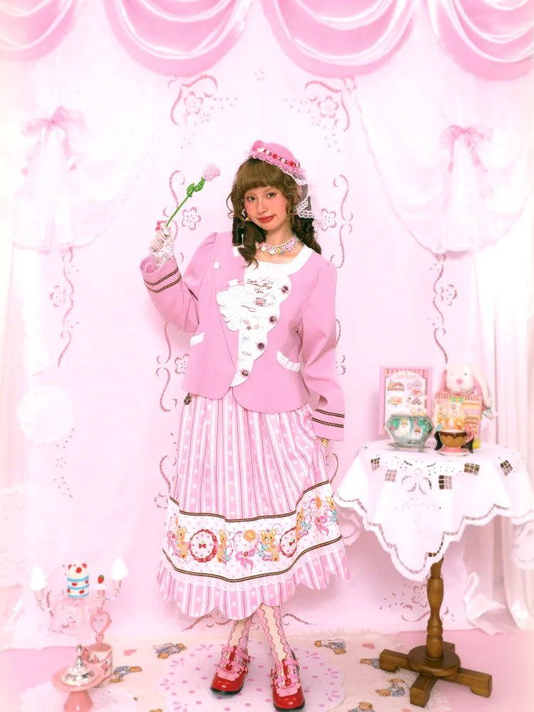 Patchwork Embroidered Tea Break Blazer【s0000014160】