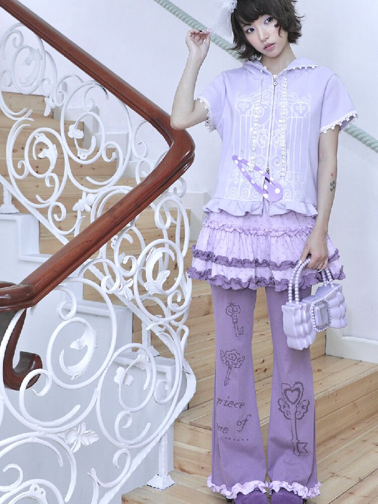 Quirky Girl Fake Two Pieces Cake Skirt Pants【s0000017472】