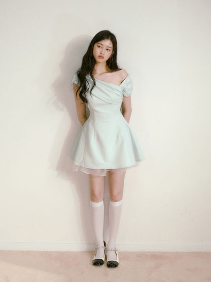 One Shoulder Slash Dress【s0000013244】