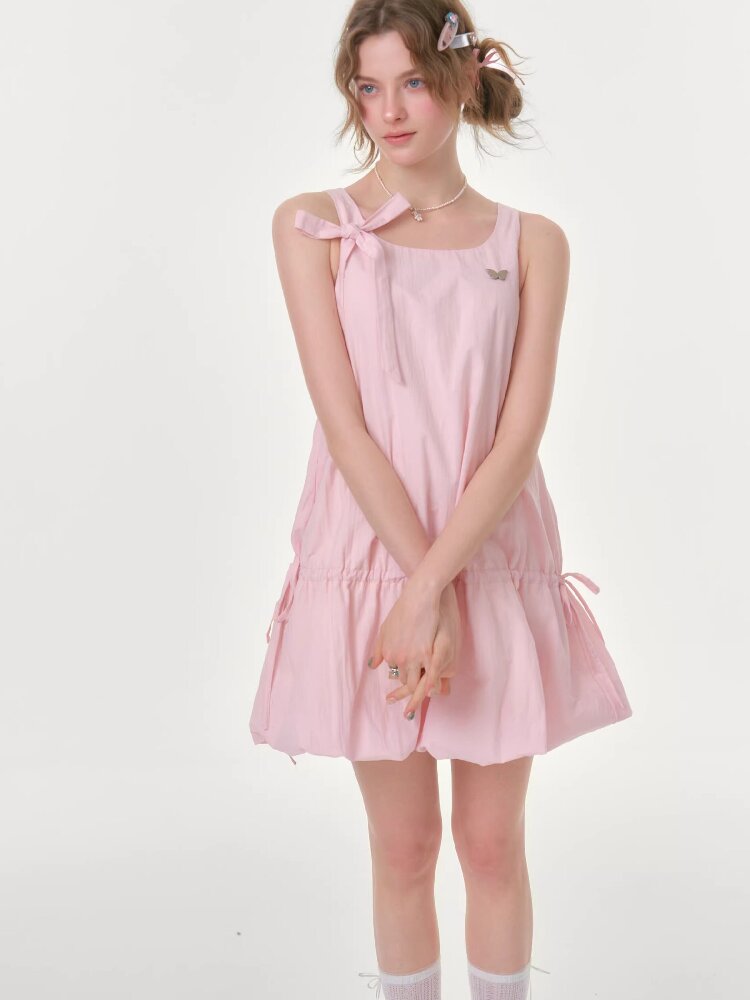 Lace Up Bud Hem Camisole Dress【s0000016615】