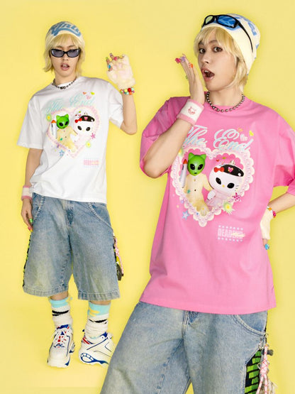 Printed Loose T-Shirt【s0000012461】