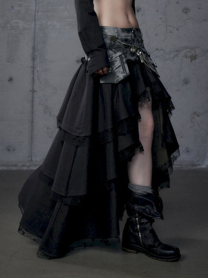 Fake Two Piece Heavy Layered Cake Skirt【s0000013476】