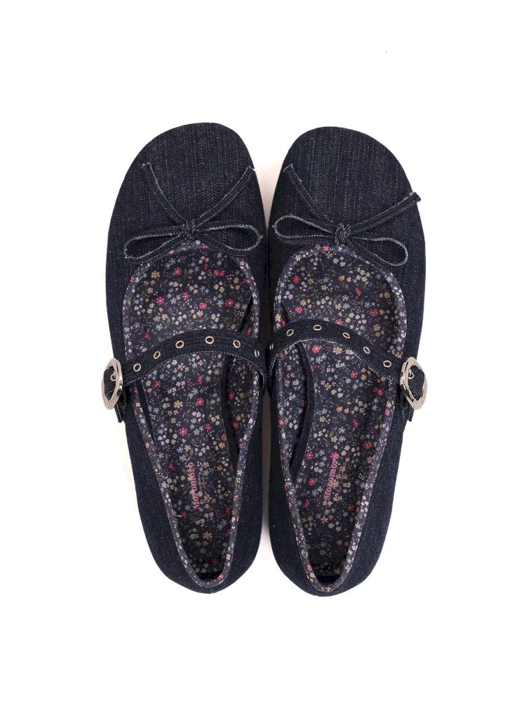 Square head single buckle ballet shoes【s0000013455】
