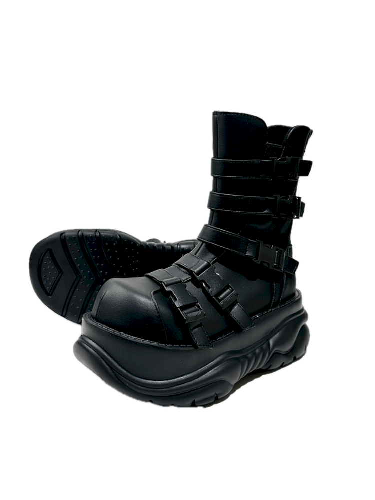 Round Toe Casual Punk Style Martin Short Boots【s0000013760】