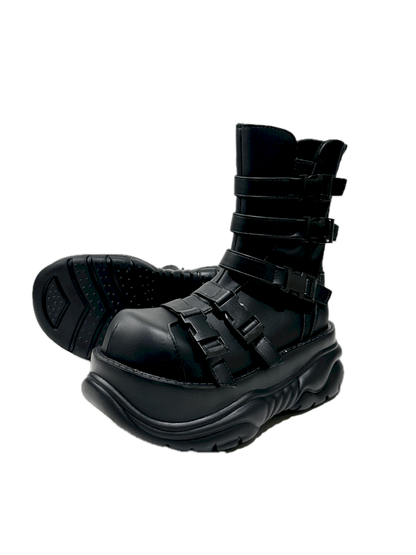 Round Toe Casual Punk Style Martin Short Boots【s0000013760】