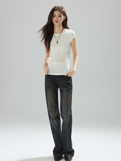 Two-Color Panelled Lyocell Top【s0000015596】