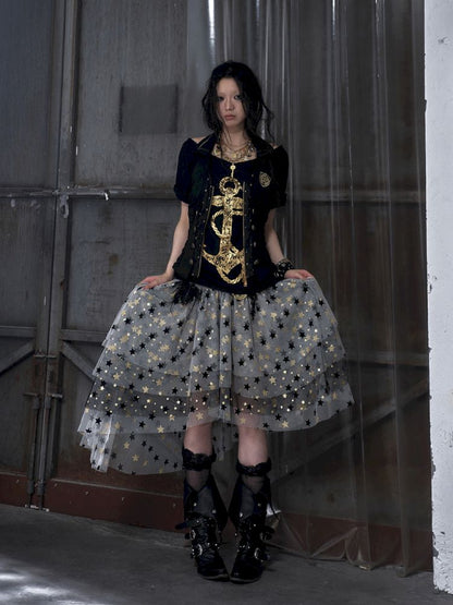 Puffy Tulle Two-Way Strapless Half-Skirt【s0000012792】