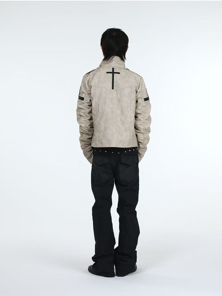Snake Washed Pocket Stacked Jeans【s0000018191】