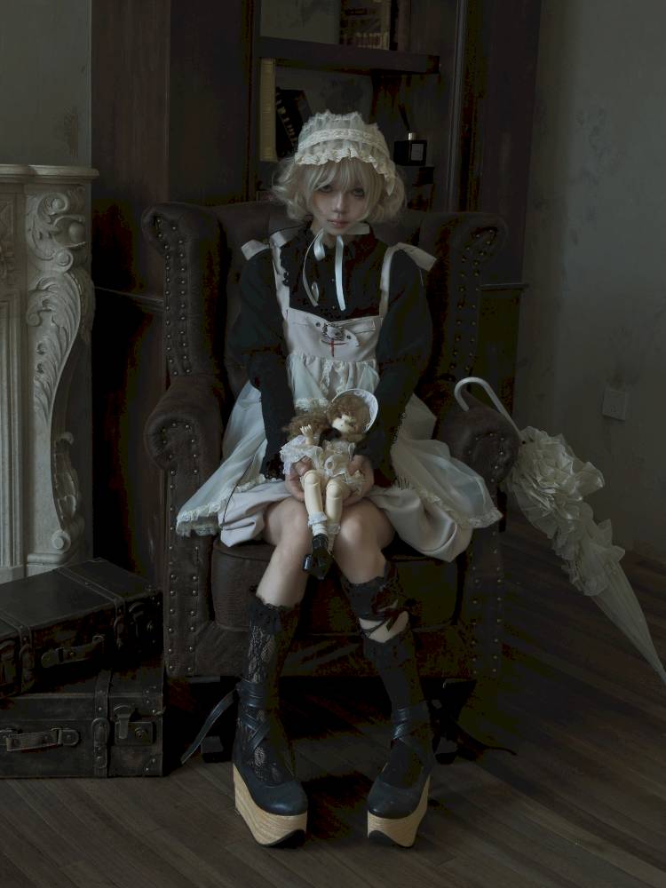 Drawstring Pull-Up Hem Mesh Babydoll Dress【s0000014434】