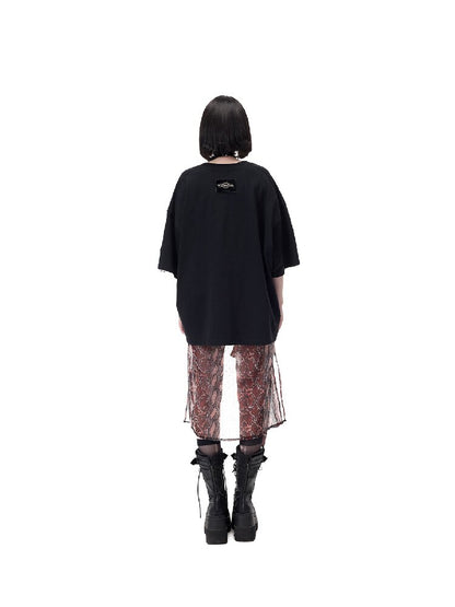 Plant Punk Graphic Loose T-Shirt【s0000017713】