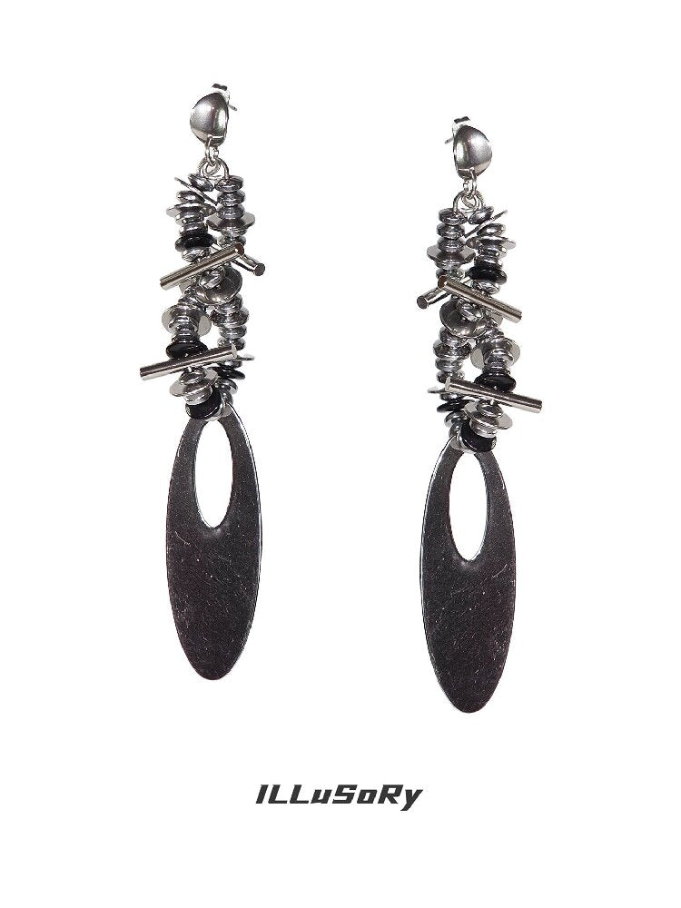 Dark Punk Mechanical Ear Clips Earrings【s0000018845】
