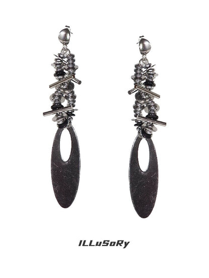 Dark Punk Mechanical Ear Clips Earrings【s0000018845】