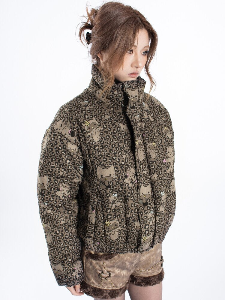 Leopard Cartoon Cat Cotton Suit【s0000018048】