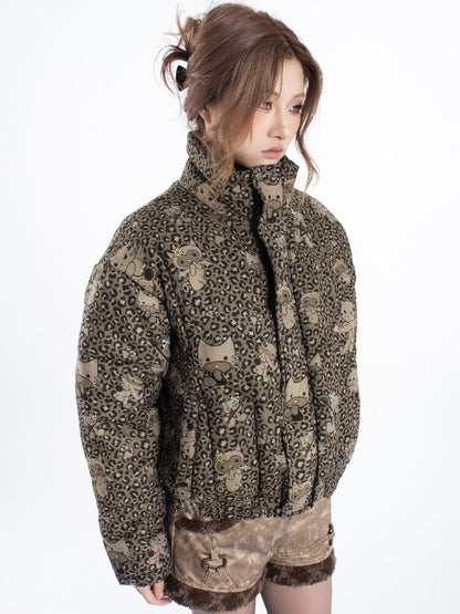 Leopard Cartoon Cat Cotton Suit【s0000018048】