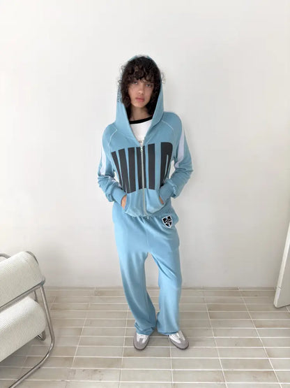Oversized Activewear Set with Sweatpants【s0000014211】