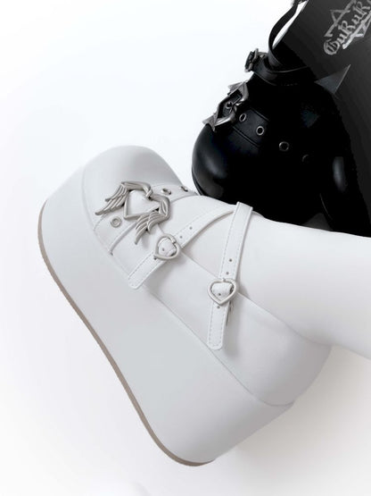 Gothic angel devil thick-soled shoes【s0000012965】