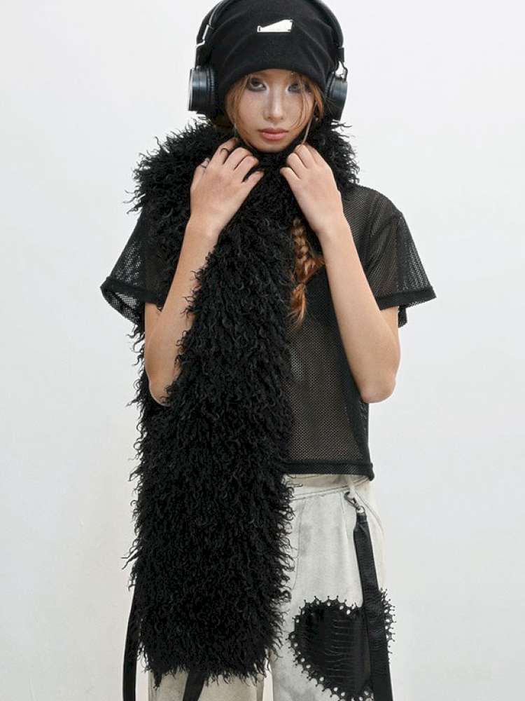 Imitation Sheep Wool Warm Scarf【s0000014833】