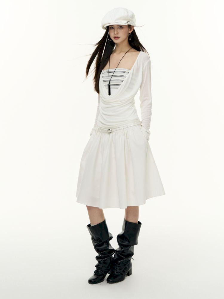 Tencel Lycra swing collar bottoming shirt【s0000013743】