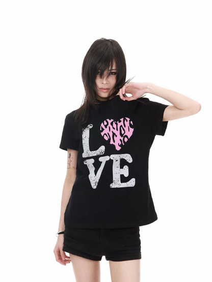 Leopard Print Love Street Tee【s0000018218】