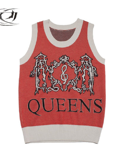 Retro Queens Dragon Jacquard Vest【s0000018045】