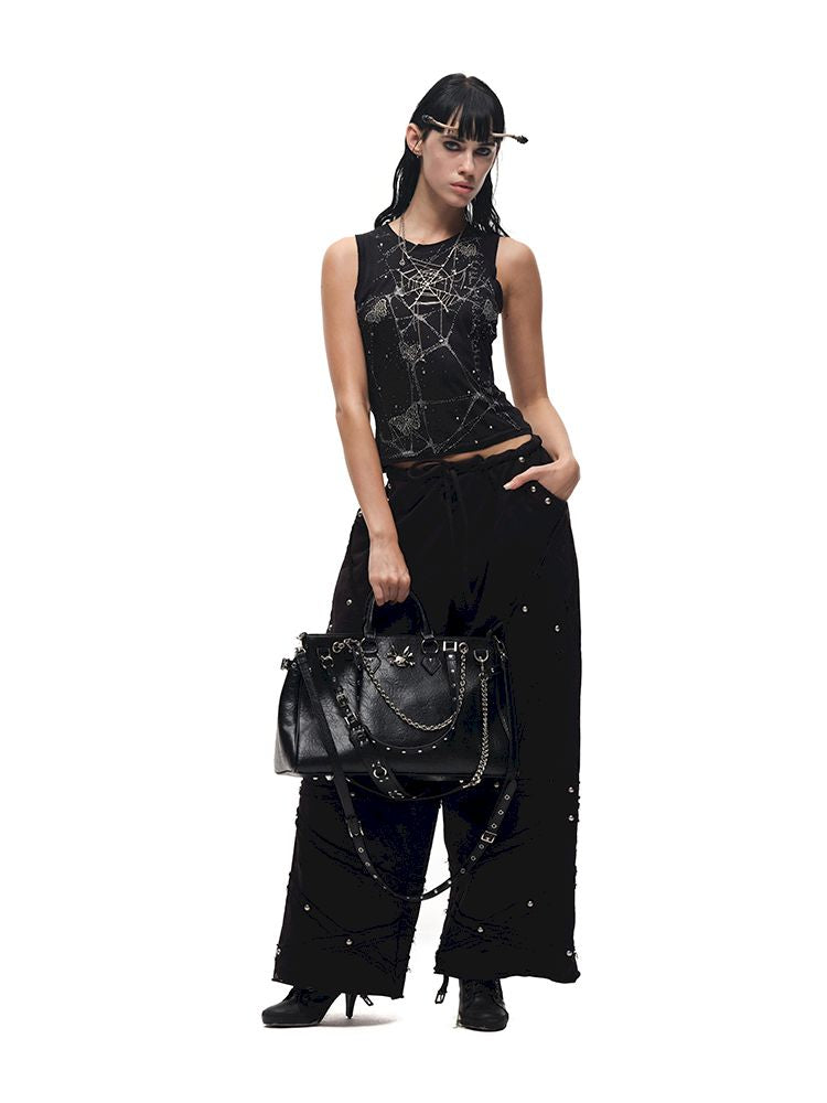 Butterfly Spider Web Iron On Vest【s0000012584】